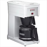 Bunn 38300.0033 GRX-W (D) Basic 10-Cup Home Coffee Brewer in White (High Altitude)