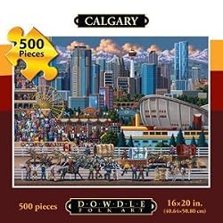 Calgary Dowdle Folk Art 500 Piece Puzzle