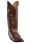 Women's Mistie R Toe Cowboy Boot Color: Tan Brown, Size: 6, Width: M (Medium)