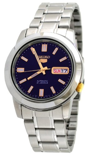 Seiko Men's SNKK11 5 Stainless Steel Blue Dial Watch
