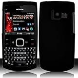 iNcido Brand Nokia X2-01 Cell Phone Rubber Black Protective Case Faceplate  ....