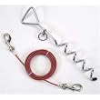 Titan Cable Tie Out and Stake 15-Feet Heavy Cable, Red