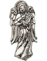 Angel with Harp Lapel Pin in 14k Yellow Gold