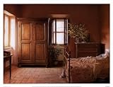 Tuscan Bedroom HIGH QUALITY MUSEUM WRAP CANVAS Print Darren Baker 17x13