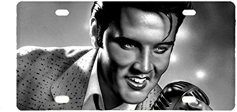 Personalized Design Elvis Presley Custom Front Car License Plate Metal Car Tag 12 X 6 Inch