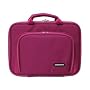 CaseCrown Double Memory Foam Netbook Case with Front Pocket (Nylon Hot Pink) to Carry the Lenovo IdeaPad S10-2