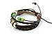 November's Chopin (TM) Vintage Beads and Metal Ring Multistrand Leather Resizable Braided Wrap Bracelet