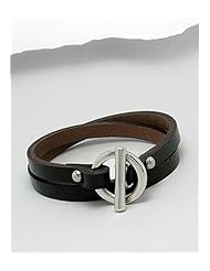 Leather Bracelet In White Base