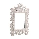 41SplQ2SUXL. SL160  Rectangular Antique Style Mirror in Resin and Distressed White