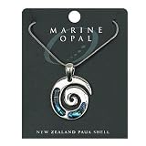 Review Puckator  / Marine Opal Pendant-Koru, Swirl Snake Chain
