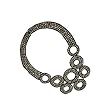 Spinning Disks Metal Studded Neckpiece (I Goth You)