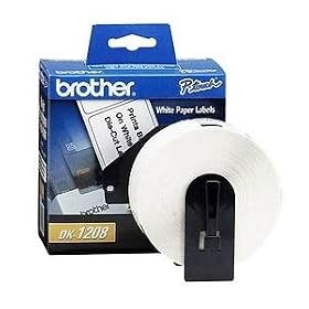 Brother DK-1208 Large Address Paper Label Roll (1.5x3.5, 400-Count) by Brother