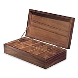 Ironwood Gourmet Acacia Wood Rectangle Tea Chest