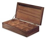 Ironwood Gourmet Acacia Wood Rectangle Tea Chest
