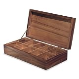 Acacia Wood Rectangle Tea Chest