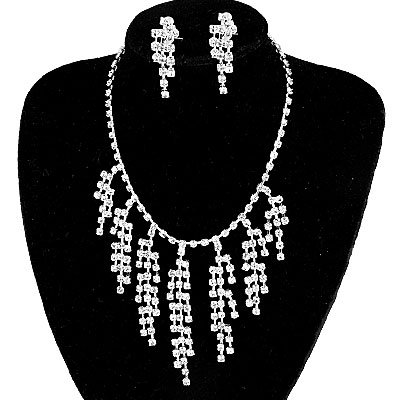 Chandelier Necklace Rhinestone