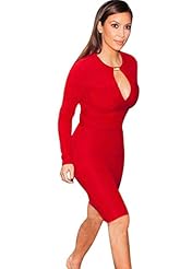 Cotton Keyhole Bodycon Dress 