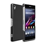 GMYLE(R) ハードケースメタリックカラー Sony Xperia Z2 Sirius専用 - 金属のブラックスリムスナップオンバックハードケースカバー