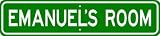 EMANUEL ROOM SIGN - Personalized Gift Boy or Girl, Aluminum