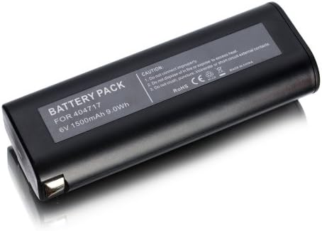 Mxunda 6v 1500mAh NiCd Power Tool Replacement Battery for Paslode IMCT Fuel Powered Cordless Framing Nailer 900420 900600 902000 901000 902200 404717 B20544E BCPAS-404717 BCPAS-404717SH BCPAS-404717HC