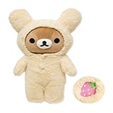 【リラックマ】くったりぬいぐるみ（リラックマ）★いちご大好き!!コリラックマうさぎシリーズ★