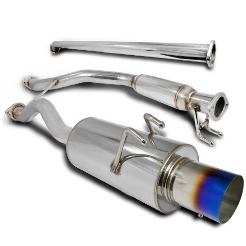 Catback Exhaust System Burnt Tip For Civic 4D