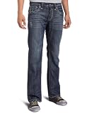 ROCK REVIVAL Men's Boot Cut Fleur-Di-Lis Flap Jean