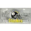 Pittsburgh Steelers Zinc License Plate - NFL Football Fan Shop Sports Team Merchandise