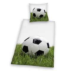 Herding 445989050 Bettw�sche Young Collection "Fussball" / 80 x 80 + 135 x 200 cm / Linon