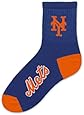 MLB New York Mets Men's Team Quarter Socks, Large
