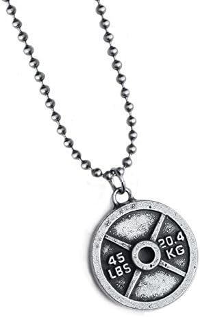 45lb weight plate on 30" thick stainless steel bead chain