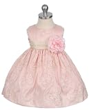 New Cord Embroidered Dress in Contrasting Colors 6M to 24M