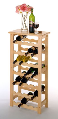 Childrens Toyshop  Kitchen & Housewares : Winsome Wood 28-Bottle Wine Rack, Natural