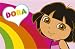 Character World Dora Rainbow Oblong Rug