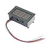 DC0-200V 20mA 赤　桁　デジタル表示　電圧計　電圧ボルト　メーターゲージ