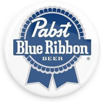Pabst Blue Ribbon - 1" Button/Badge/Pin - PBR Logo