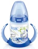 Produkt-Bild: NUK 10215113 First Choice Trinklern-Flasche aus PP 150 ml, mit Soft-Trinkt&uuml;lle aus TPE ab 6 Monate, BPA frei, blau
