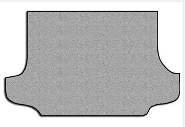 Nissan Xterra Touring Carpeted Custom-Fit Floor Mats - Cargo - Dark Beige (2005 2006 2007 2008 2009 2010 2011 05 06 07 08 09 10 11)