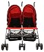 Dream On Me Double Twin Stroller Red 41Sq8ETMtEL. SL75 Dream On Me Double Twin Stroller Red