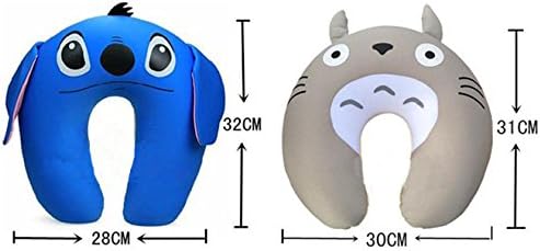 Cmall Cute Cartoon Pattern Design Comfort Foam Particles U Neck Travel Pillow, U Shape Neck Pillow Rest Pillow Protect Neck Cervical Spine (Strawberry)