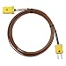 Dickson A202 Extension Cable for K-Thermocouple Probes, 100' Length, Male and FeMale K-TC Connectors