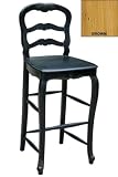 Canterville Bar Chair 44hx18.5w Brown