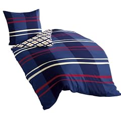 Bierbaum Wohnen 4847_04 135 x 200 cm Mako-Satin-Bettw�sche 4847 marine