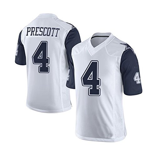 Dak Men Prescott Dallas #4 Cowboys Jersey Men Personal Name Number Color Rush White