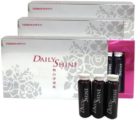 Febico® Whitening Beauty Collagen Drinks- Helps Skin Cells Repair& Keep Your Skin Flexibility Whitening Elasticity 3 Boxes in One Set
