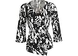 Petite Bay Studio Career Black & White Print ITY Top