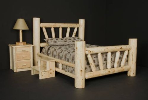 Viking Log Furniture Big Starburst Bed Panel 