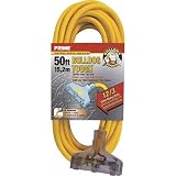 Prime Wire & Cable Bulldog Tough Outdoor Extension Cord with Triple Tap - 50ft., Model# LT611830