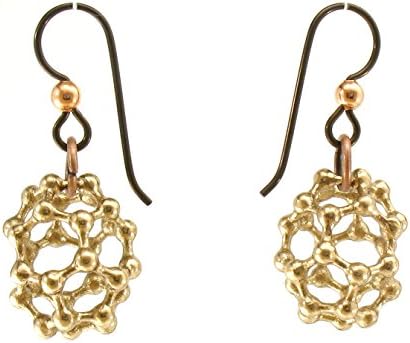 Bronze Buckyball C30 Earrings