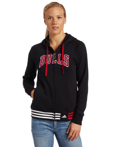 NBA Women's Chicago Bulls Nothing But Net Hood (Black, Large)